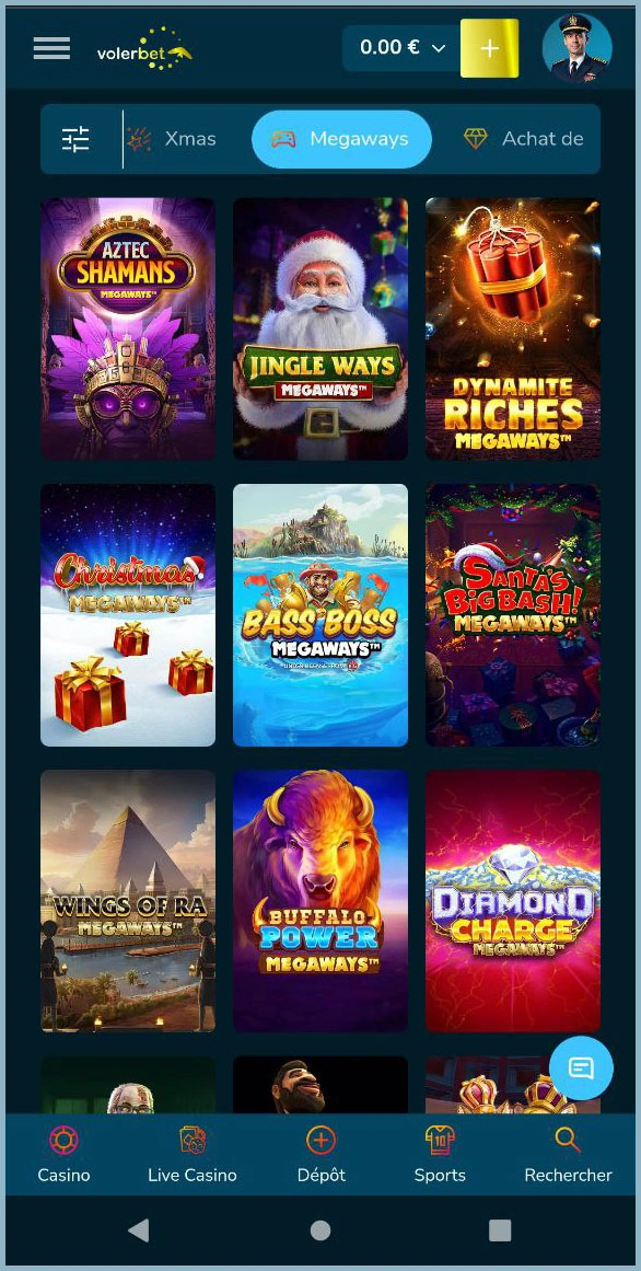 Jouez aux machines à sous Megaways chez VolerBet (Pays-Bas)